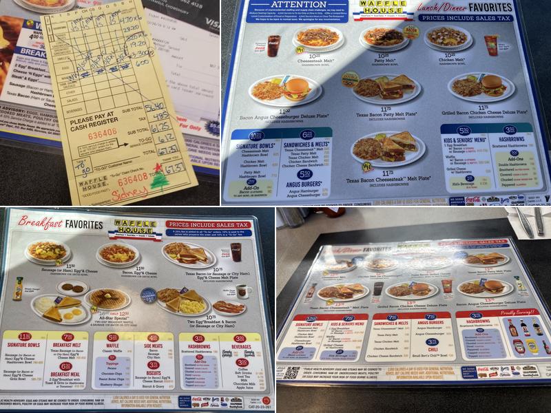 Waffle House Menu