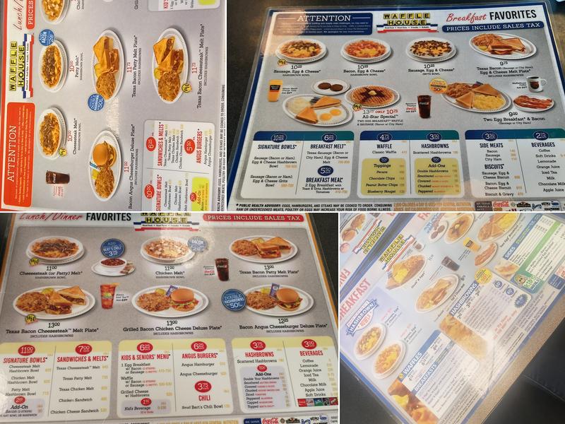 Waffle House Menu