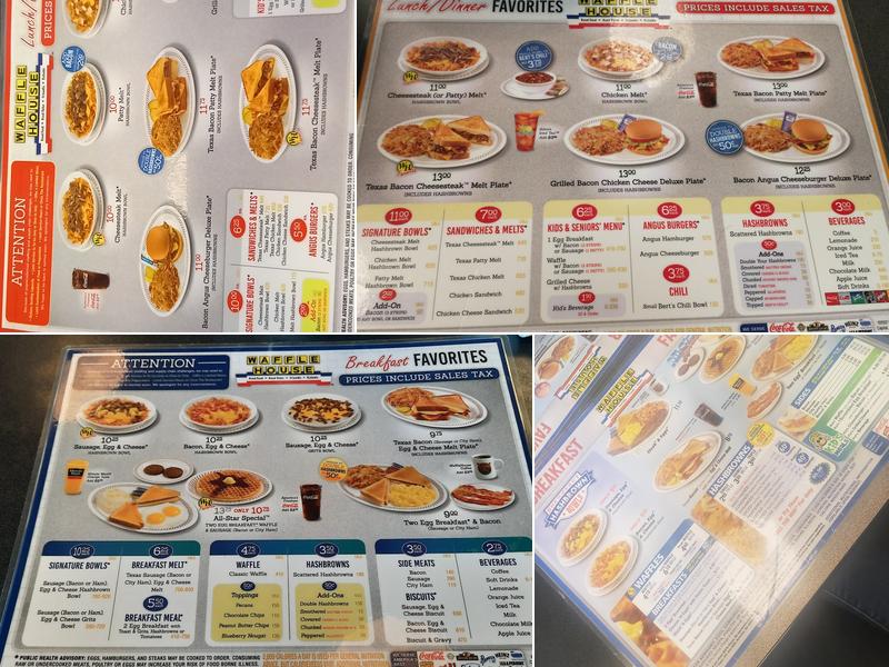 Waffle House Menu