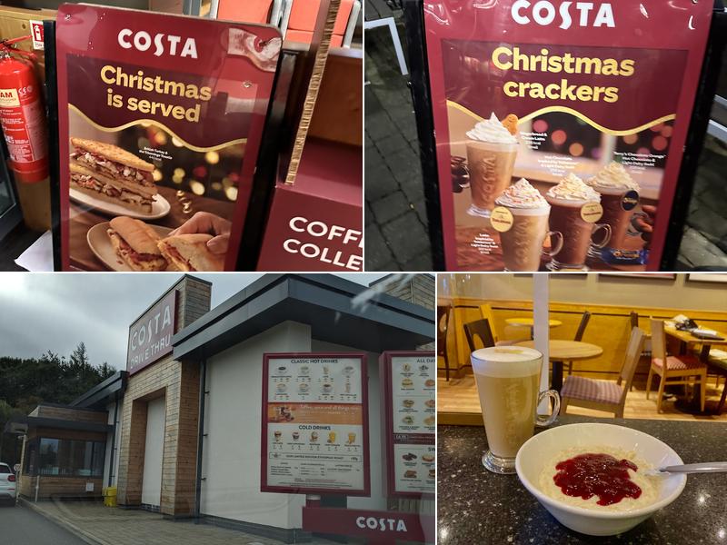 Costa Coffee Menu