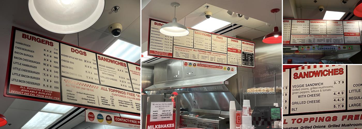 Five Guys Menu
