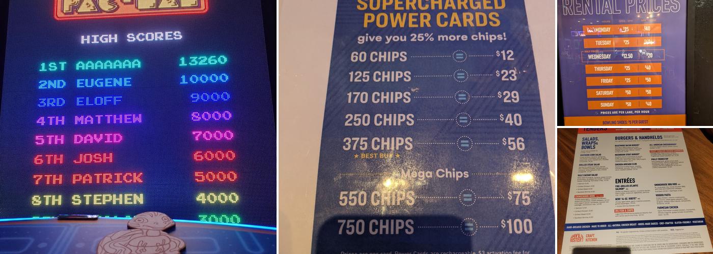 Dave & Buster's Phoenix - Scottsdale Menu