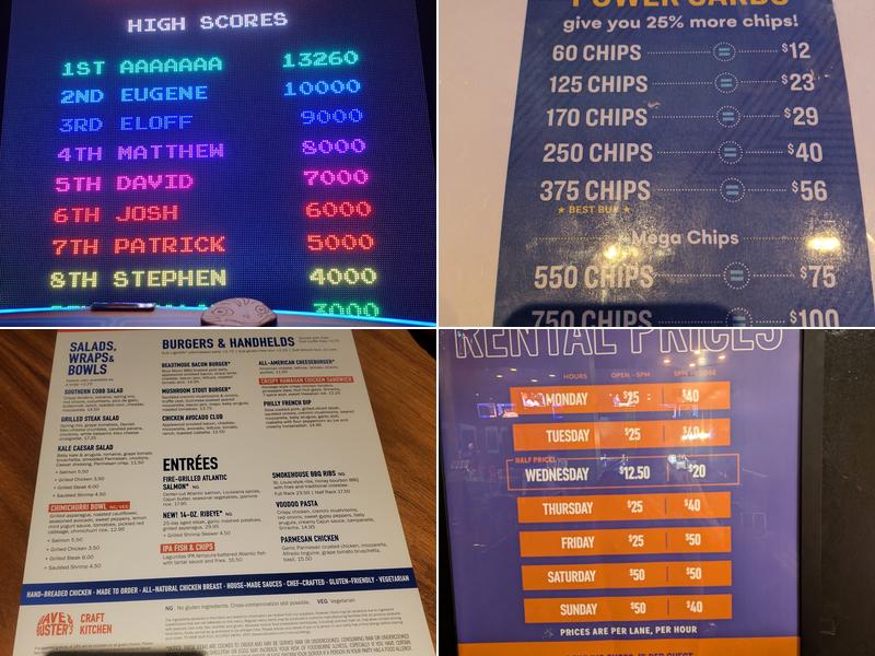 Dave & Buster's Phoenix - Scottsdale Menu