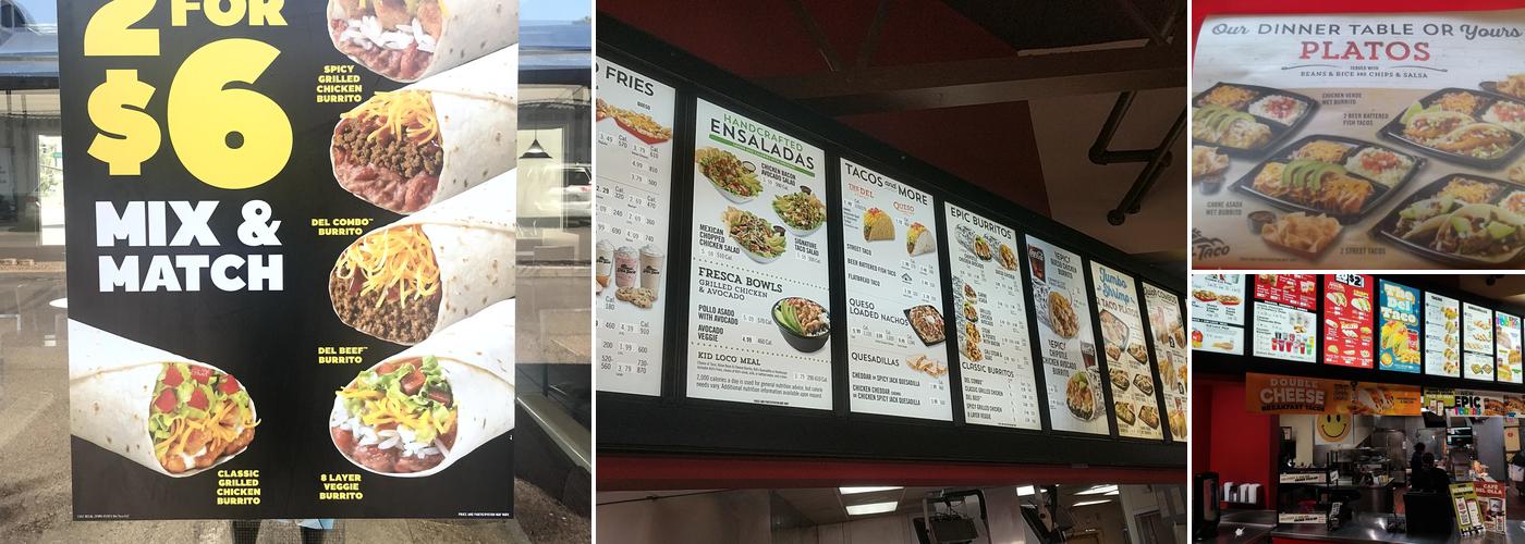 Del Taco Menu