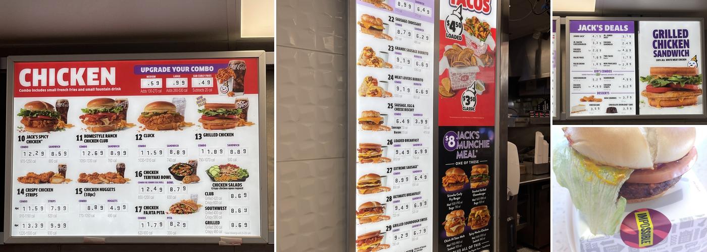 Jack In The Box Menu