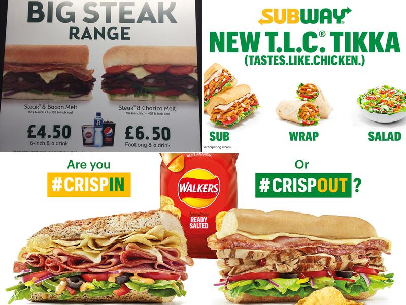 Subway Menu