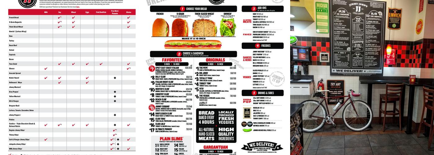 Jimmy John's Menu
