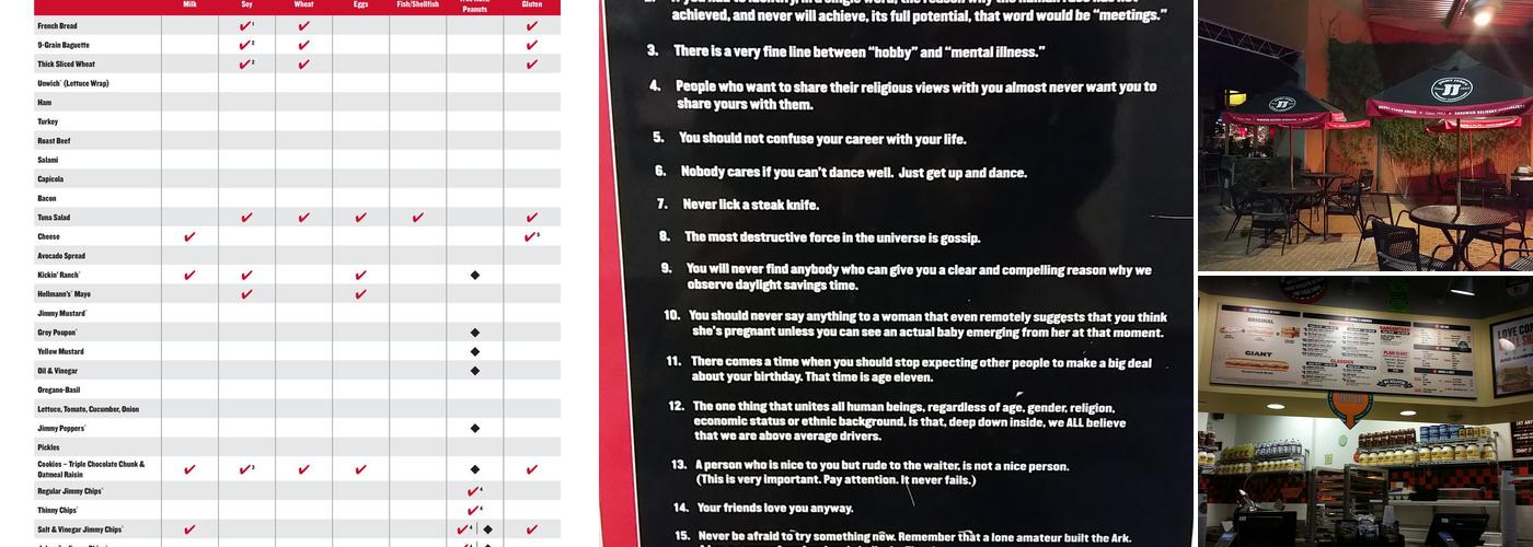Jimmy John's Menu