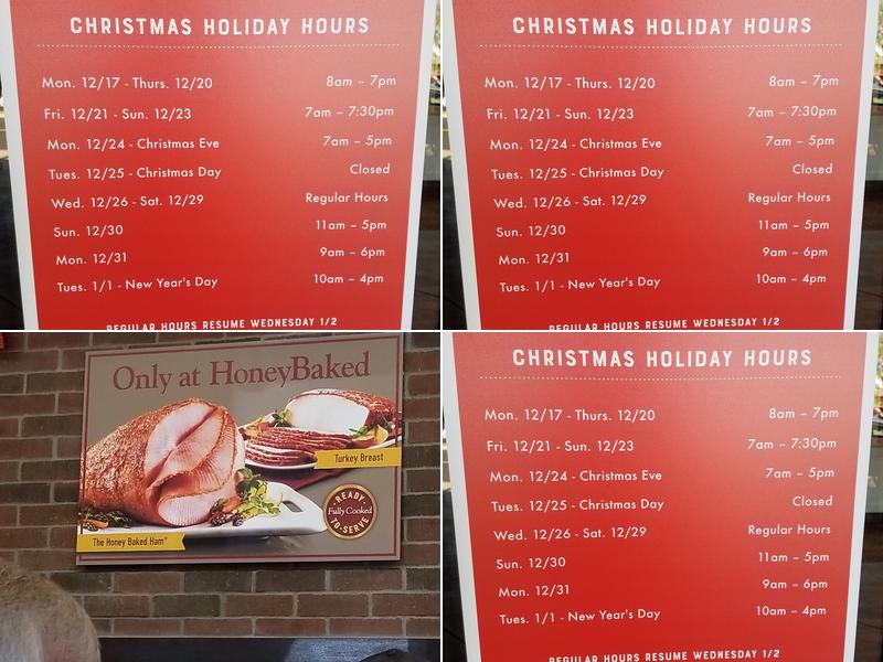 The Honey Baked Ham Company Menu
