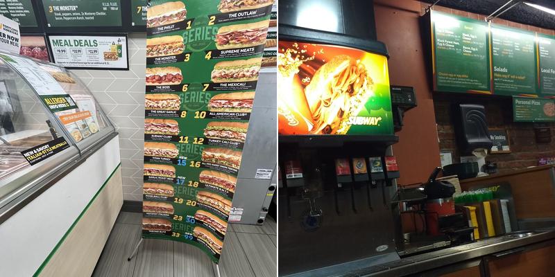 Subway Menu