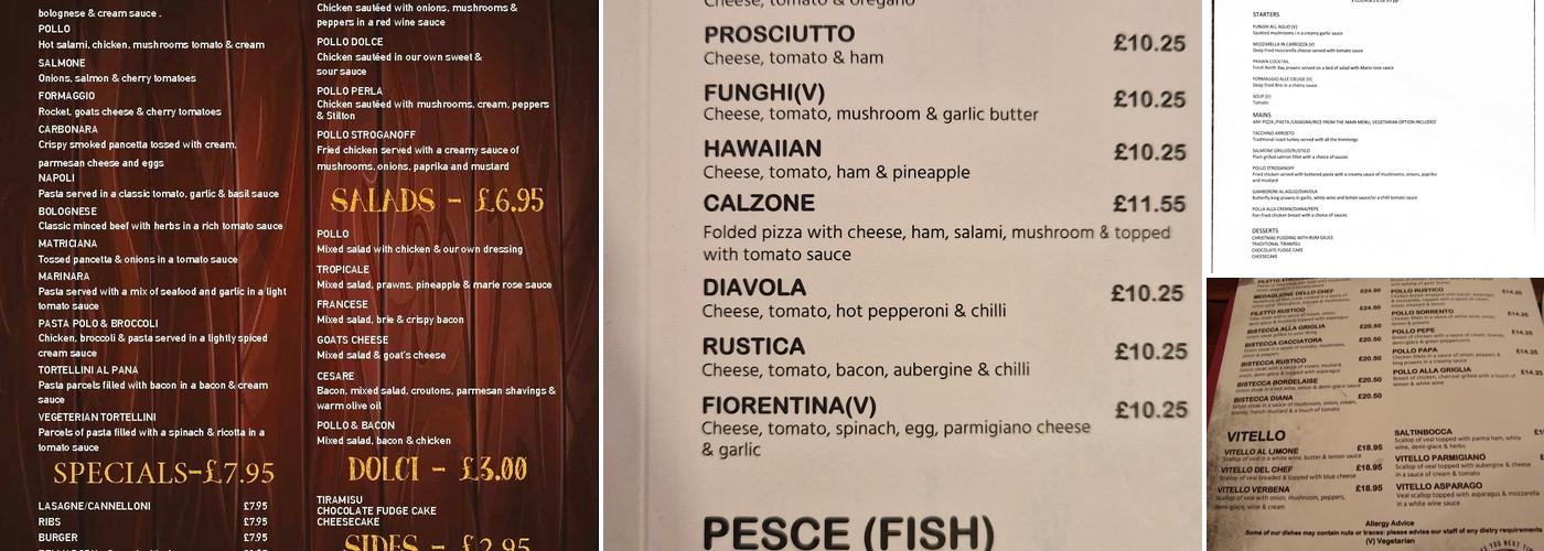Rustico Menu