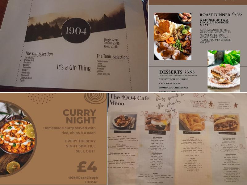 1904 at Dean CLough Menu