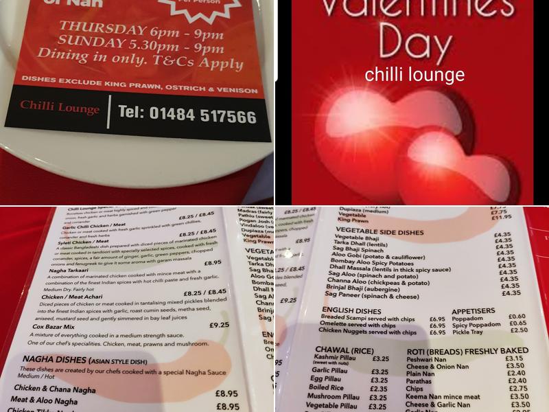Chilli Lounge Menu