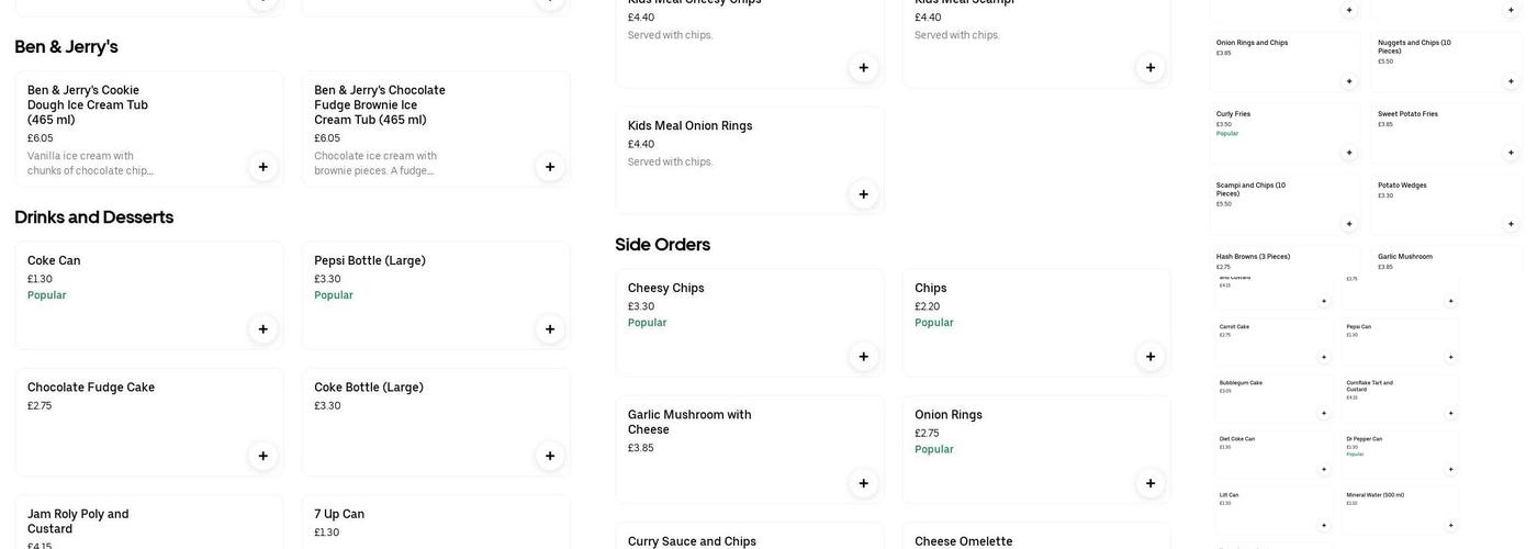 Immys Spice Ranch Menu