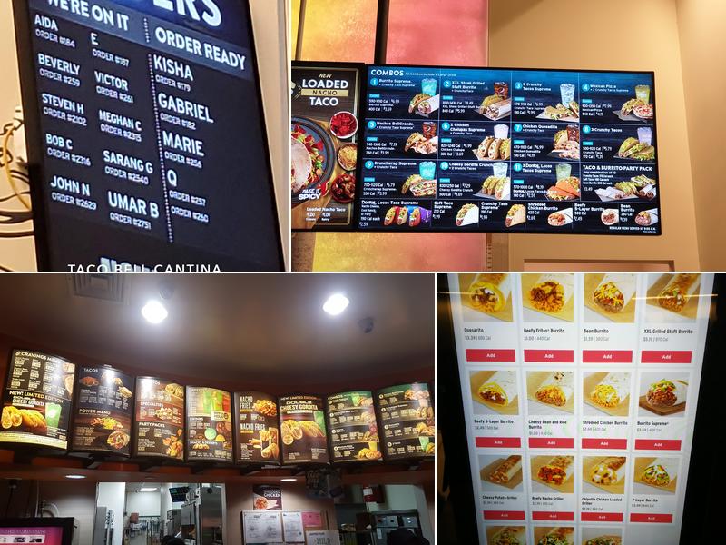 Taco Bell Cantina Cantina Menu