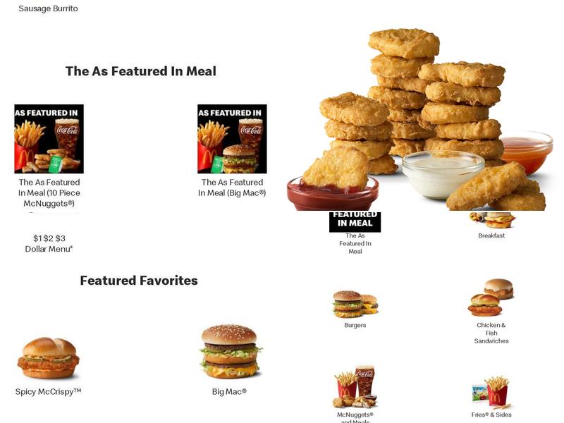 McDonald's Menu