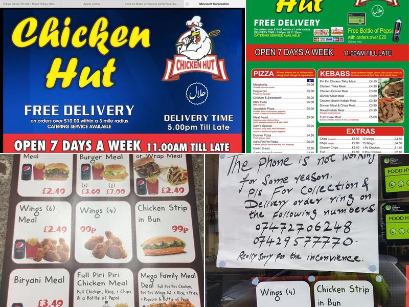 Chicken Hut Menu