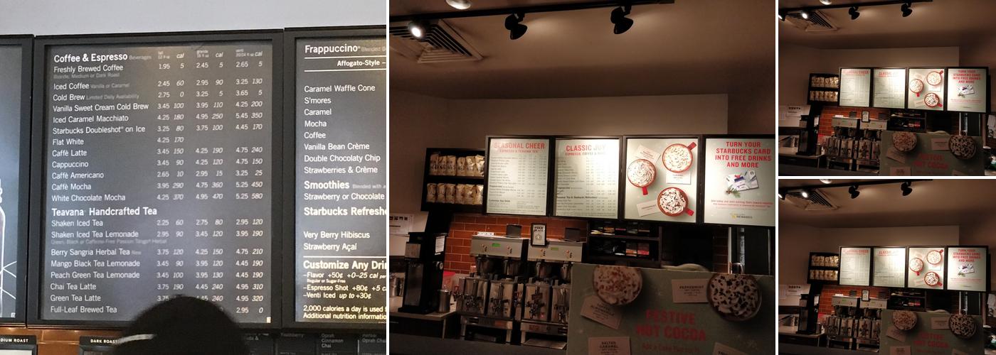 Starbucks Menu