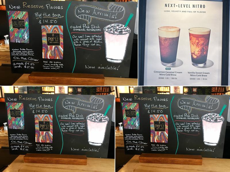 Starbucks Menu