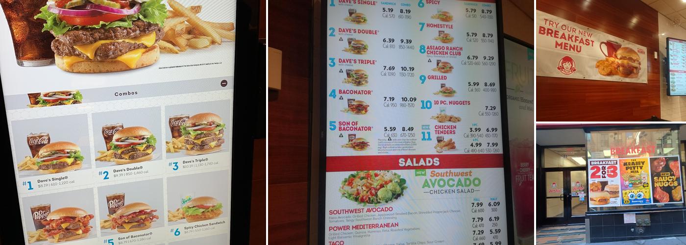 Wendy's Menu