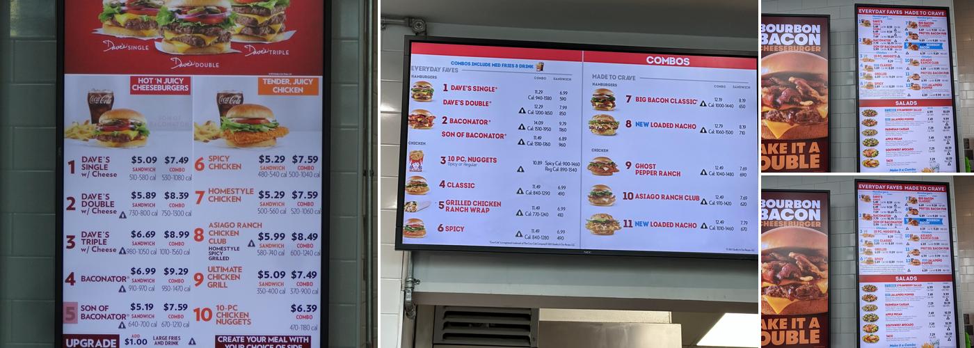 Wendy's Menu