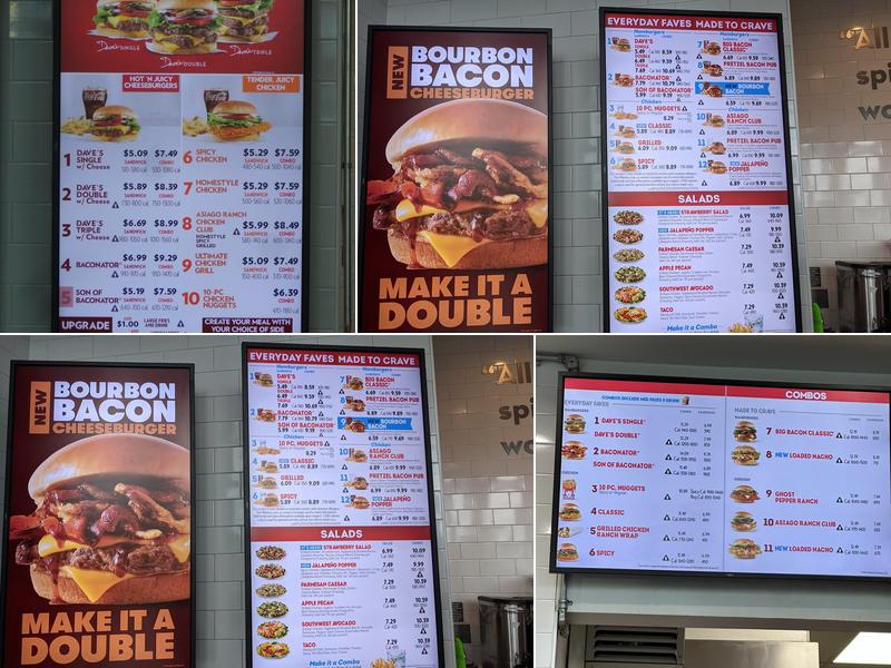 Wendy's Menu