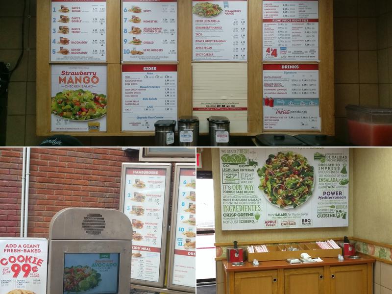 Wendy's Menu