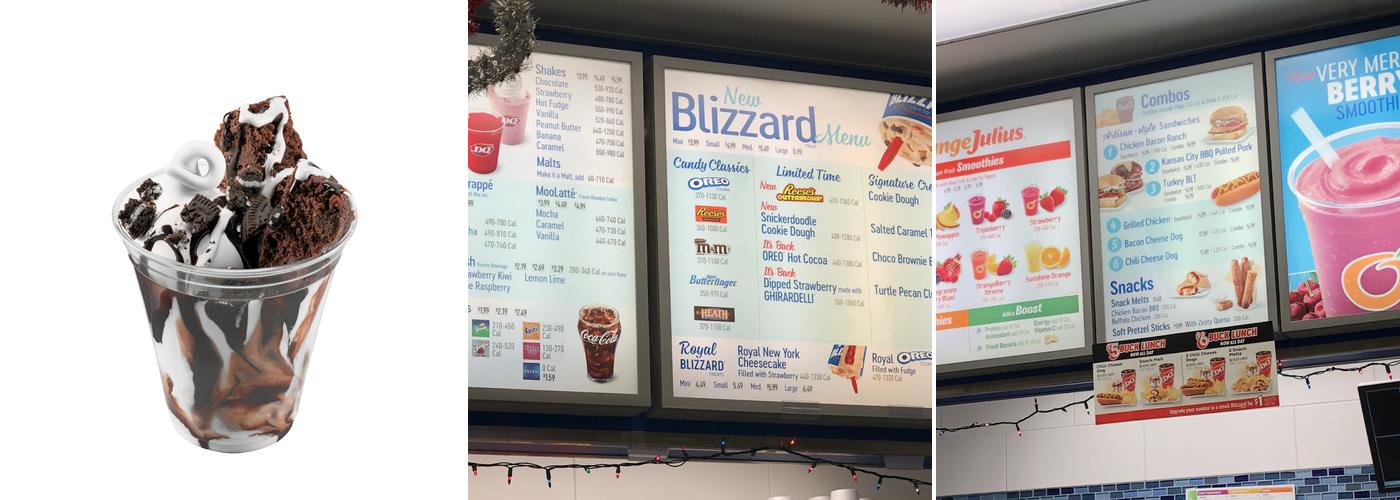 Dairy Queen (Treat) Menu