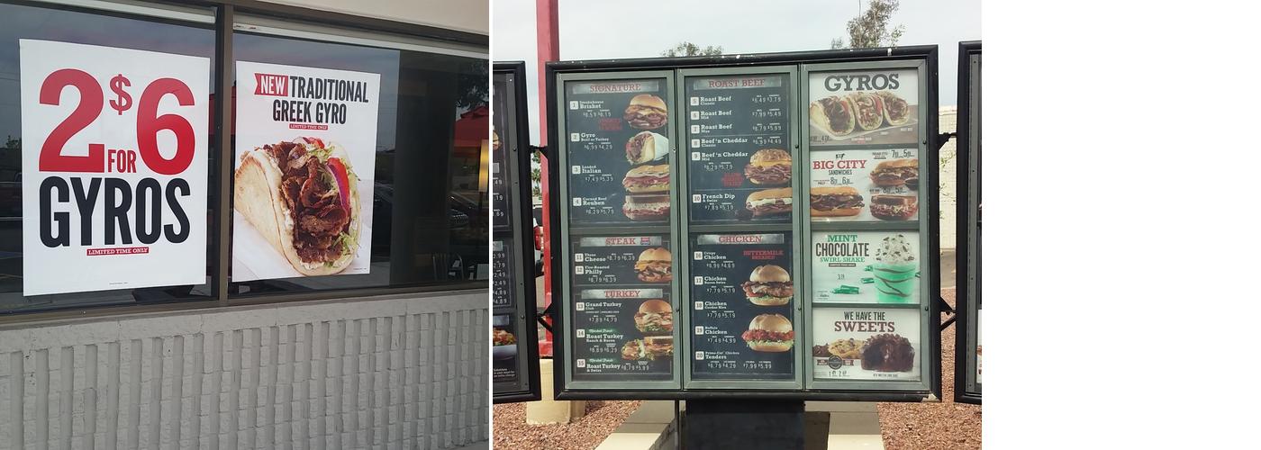 Arby's Menu