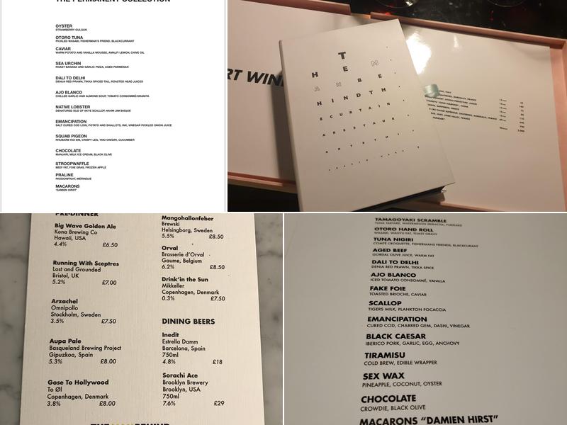 The Man Behind The Curtain Menu