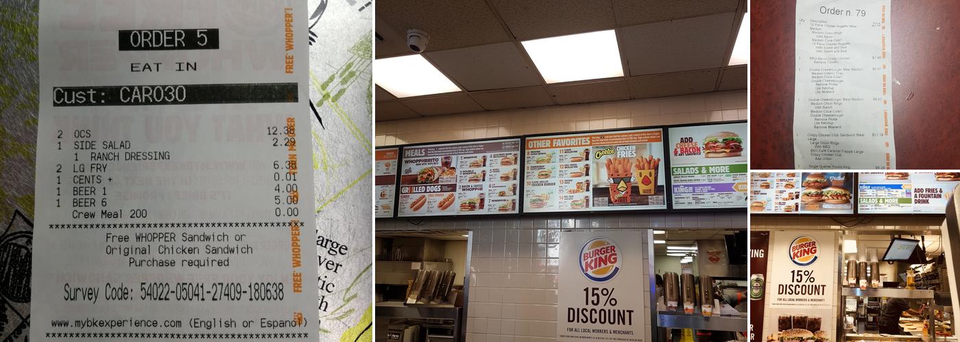 Burger King Menu