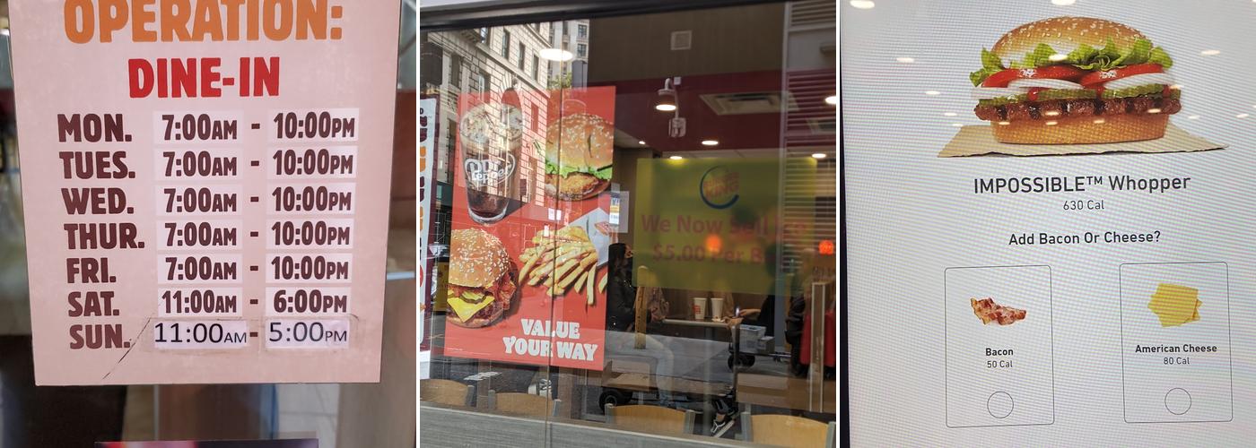 Burger King Menu