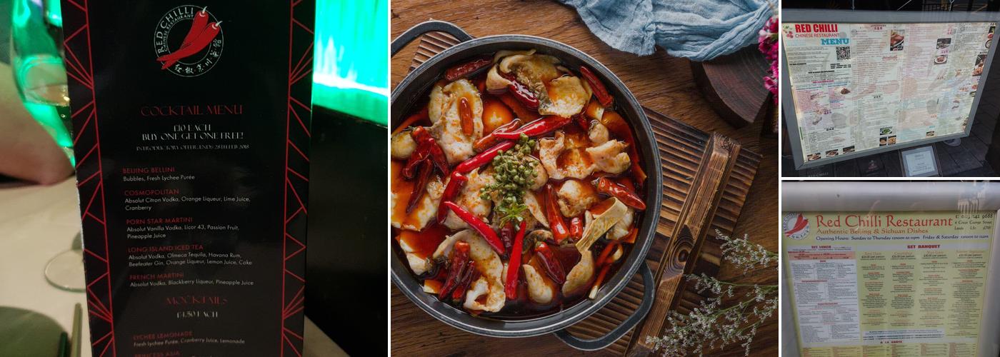 Red Chilli Chinese Restaurant Menu