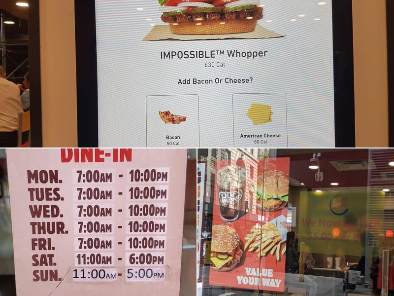 Burger King Menu