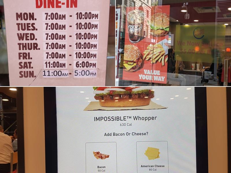 Burger King Menu