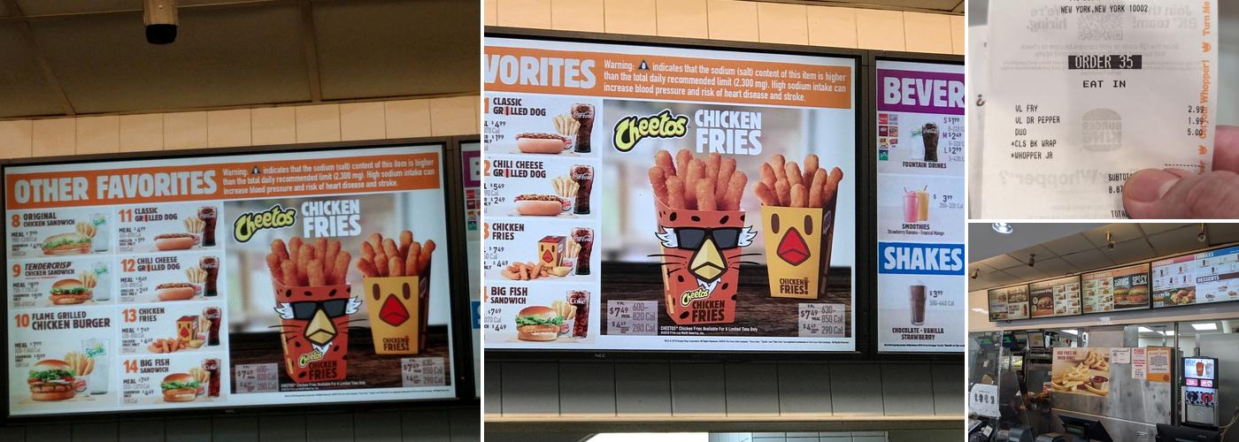 Burger King Menu