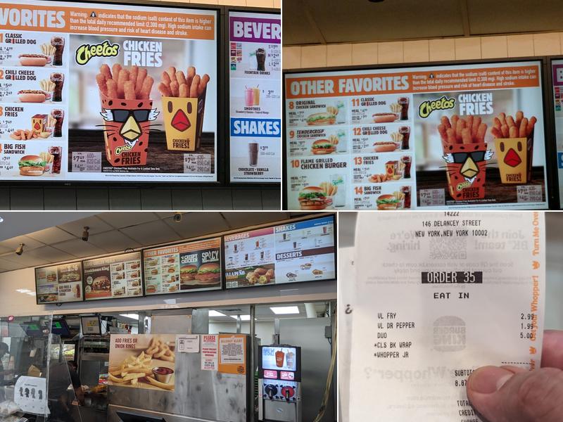 Burger King Menu