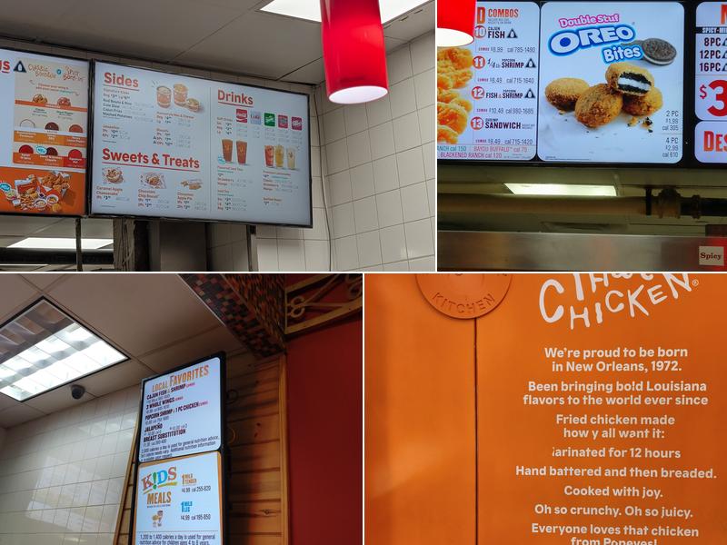 Popeyes Louisiana Kitchen Menu