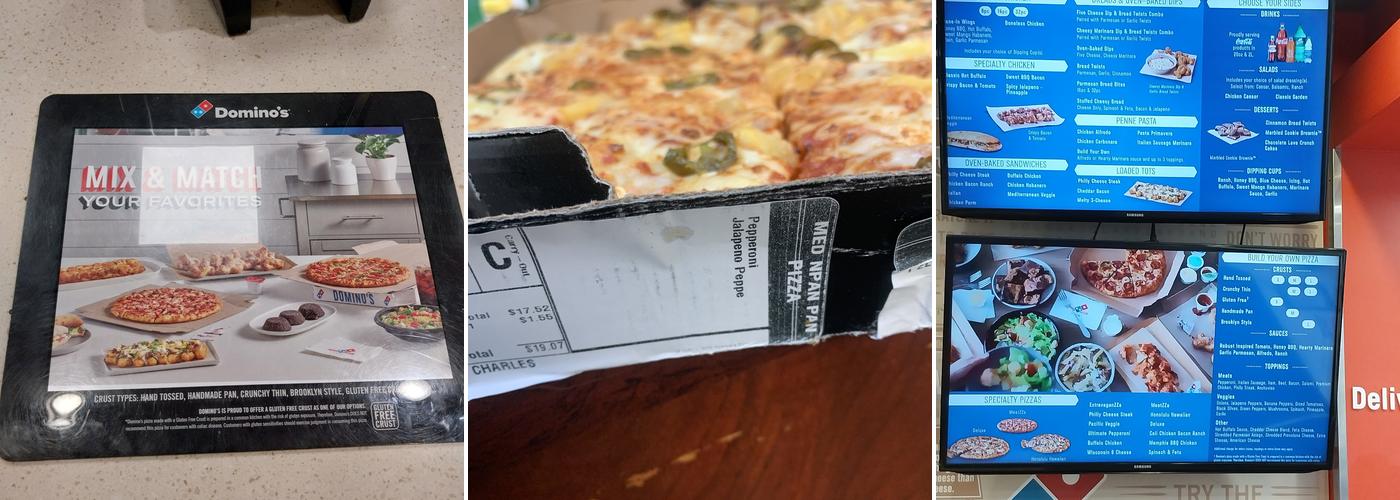 Domino's Pizza Menu