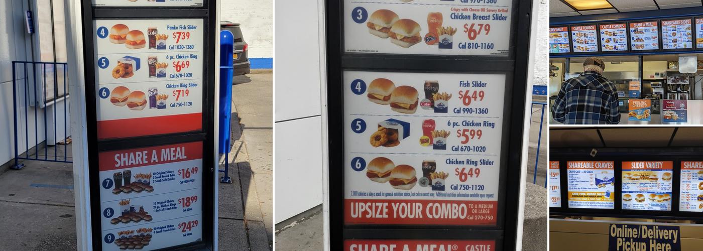 White Castle Menu