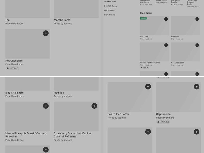 Dunkin' Menu