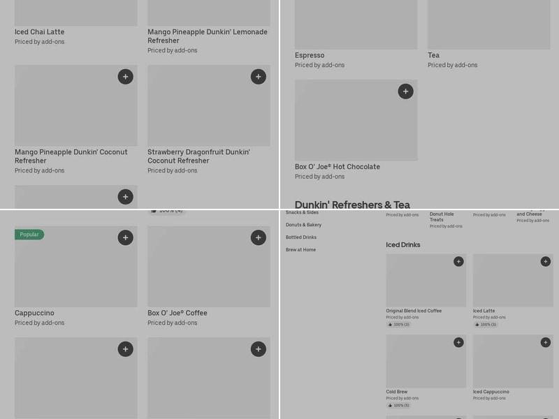 Dunkin' Menu