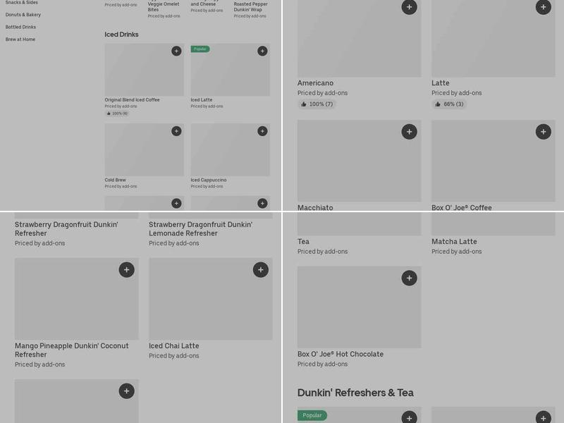 Dunkin' Menu