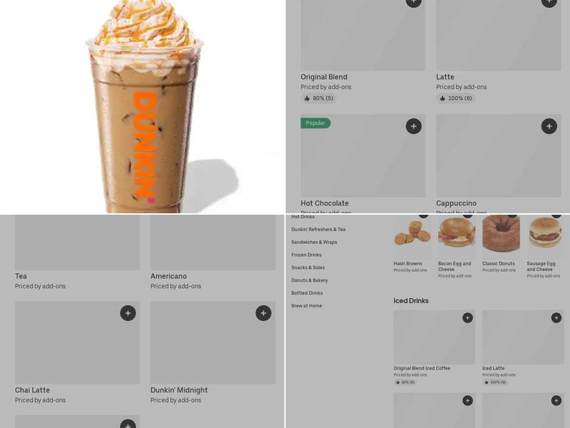 Dunkin' Menu