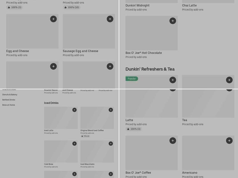 Dunkin' Menu