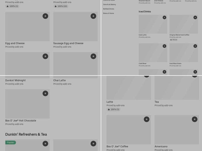 Dunkin' Menu