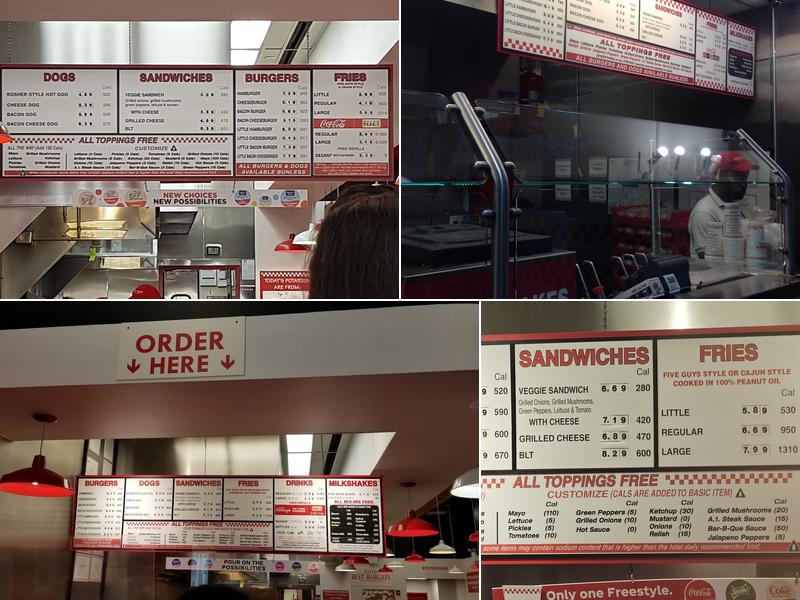 Five Guys Menu