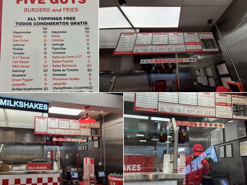 Five Guys Menu