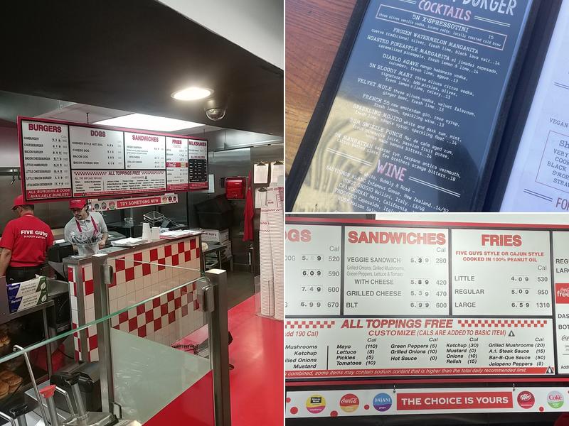 Five Guys Menu