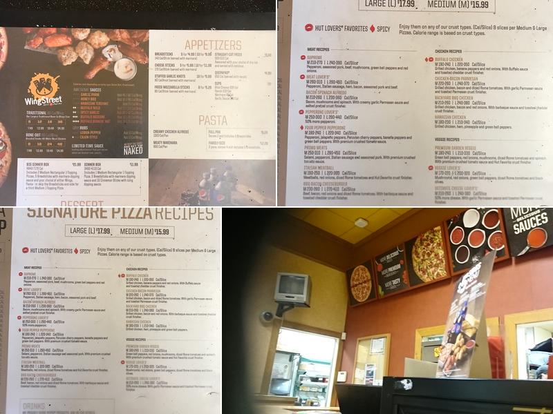 Pizza Hut Menu